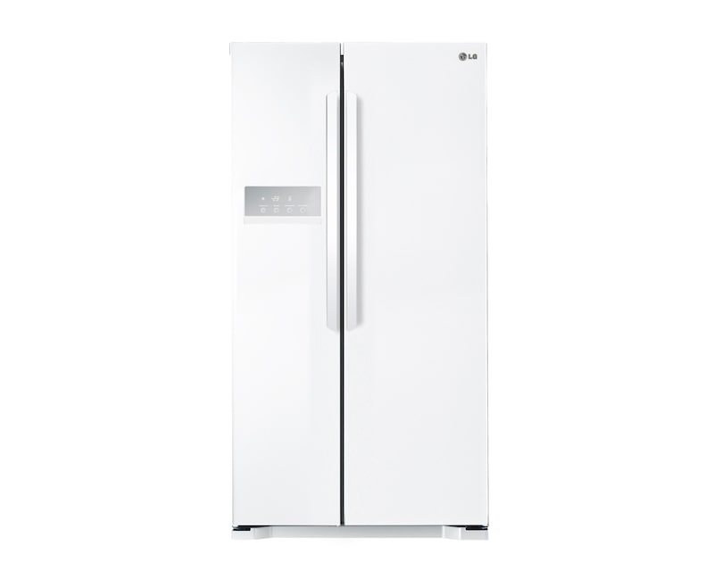 Front view of 571L Side by Side Refrigerator GC-B197HWL