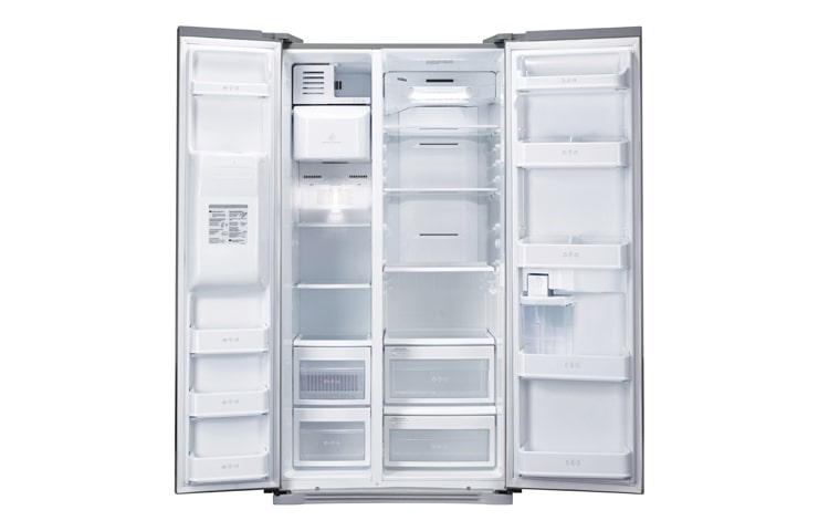 LG 567L SIDE BY SIDE REFRIGERATOR WITH NON PLUMBED ICE AND WATER, GC-L197DNL