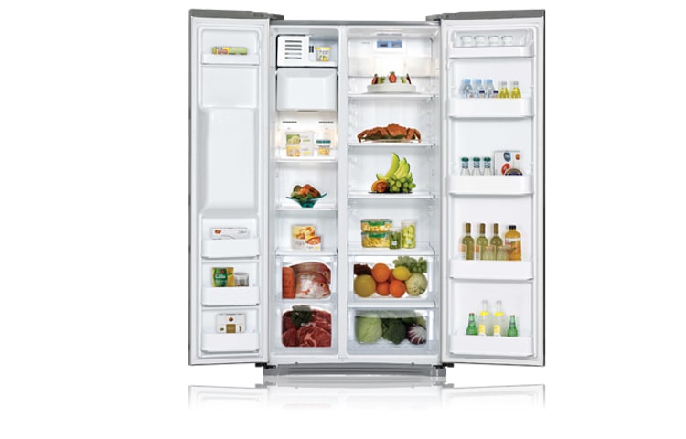 LG 567L Titanium Finish Side by Side Fridge with Ice & Water Dispenser, GC-L197HFS