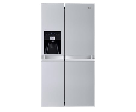 LG 590L Side by Side Refrigerator with Non Plumbed Ice & Water, GC-L227FNSL