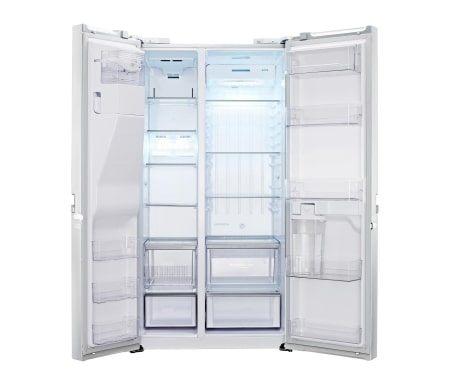 LG 590L Side by Side Refrigerator with Non Plumbed Ice & Water, GC-L227FNSL