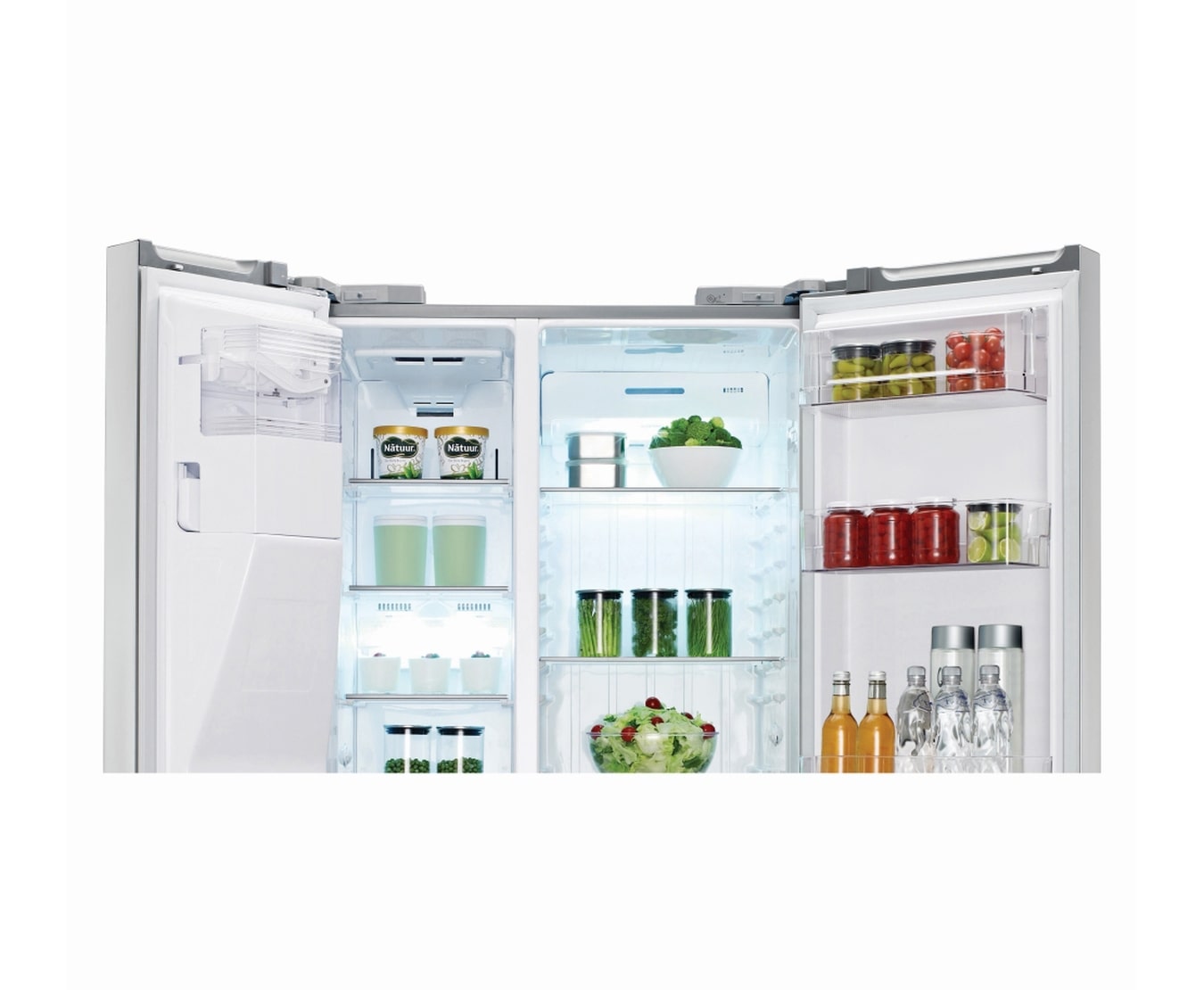 LG 590L Side by Side Refrigerator with Non Plumbed Ice & Water, GC-L227FNSL