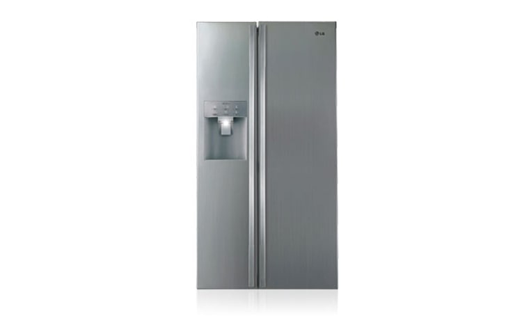 Front view of 659L Side by Side Refrigerator with Non Plumbed Ice and Water GC-L247ENSL