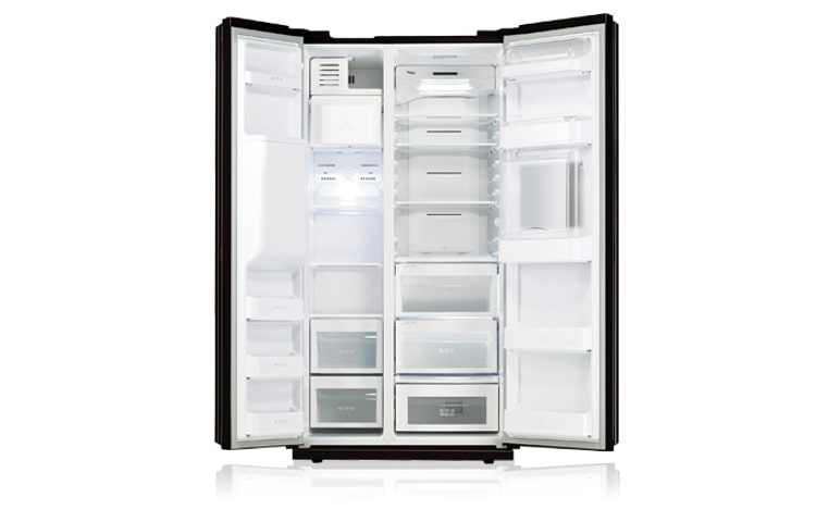 LG 567L Black Side by Side with 10 Year Linear Compressor Warranty, GC-P197BVS