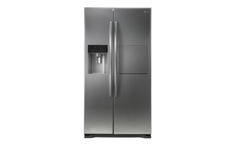 Front view of 563L Side by Side Refrigerator with One Touch Home Bar GC-P197DPL