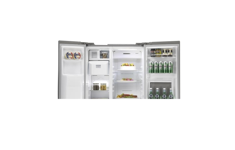 LG 563L Side by Side refrigerator with One Touch Home Bar, GC-P197HPL
