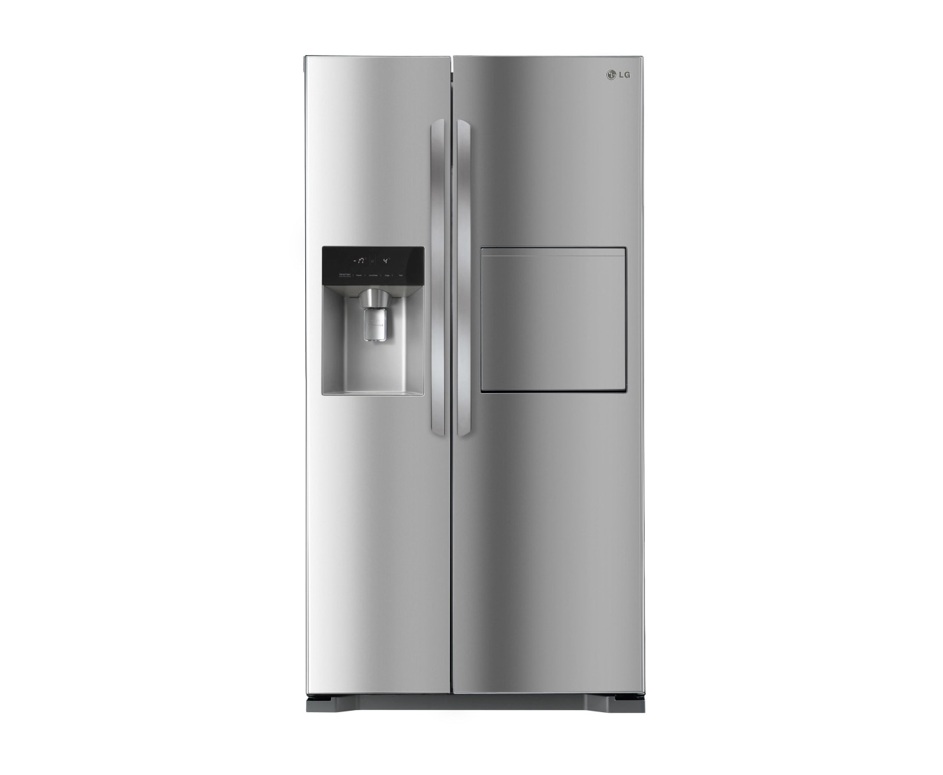 Front view of 563L Side by Side refrigerator with One Touch Home Bar GC-P197HPL