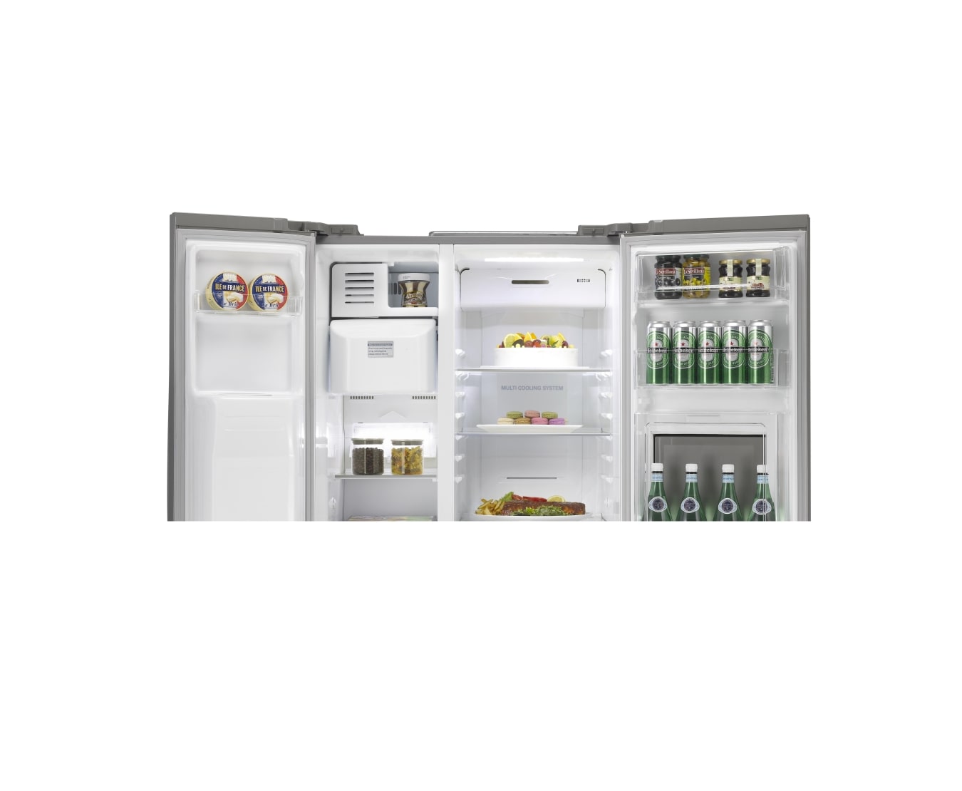 LG 563L Side by Side refrigerator with One Touch Home Bar, GC-P197HPL
