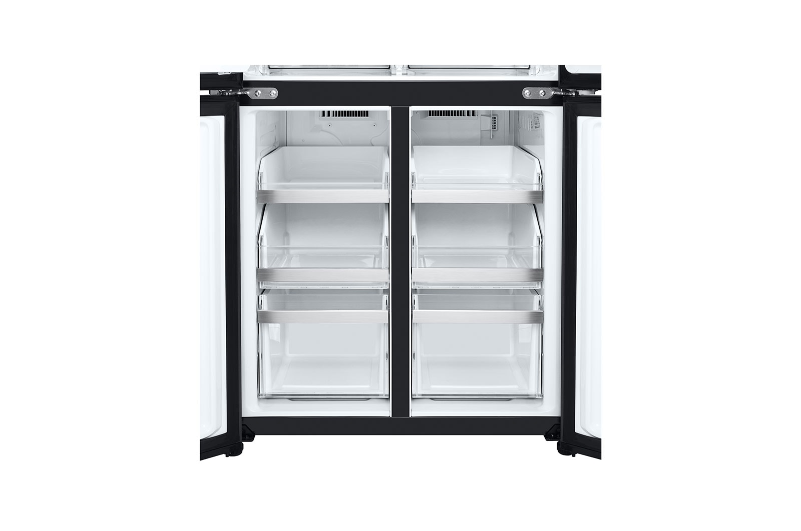 LG 530L Slim French Door Fridge in Matte Black Finish, GF-B505MBL