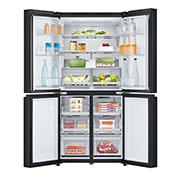 LG 530L Slim French Door Fridge in Matte Black Finish, GF-B505MBL