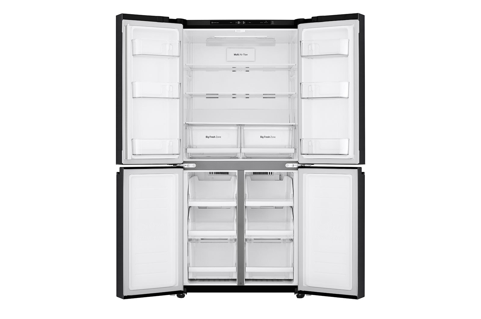 LG 530L Slim French Door Fridge - Black Finish, GF-B530BL