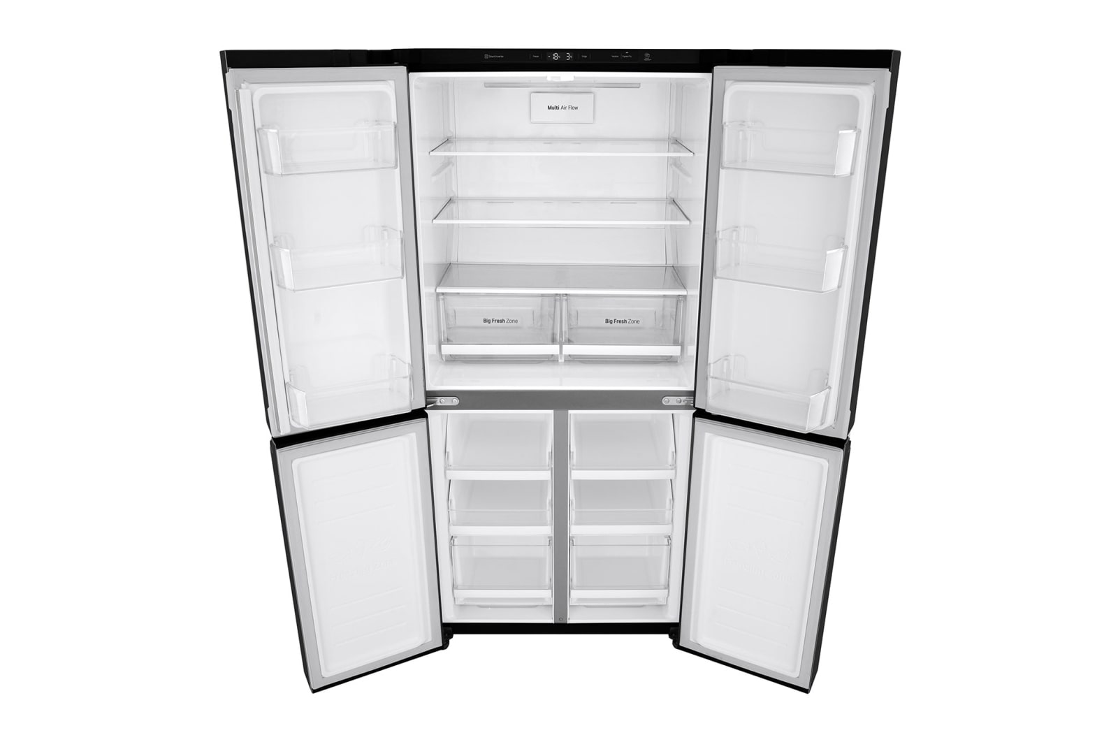 LG 530L Slim French Door Fridge in Black Finish, GF-B590BLE