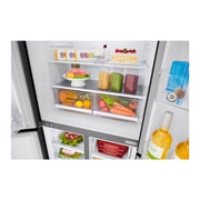 LG 530L Slim French Door Fridge in Black Finish, GF-B590BLE