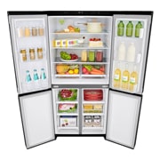 LG 530L Slim French Door Fridge in Black Finish, GF-B590BLE