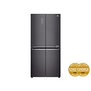 LG 530L Slim French Door Fridge in Matte Black Finish, GF-B590MBL