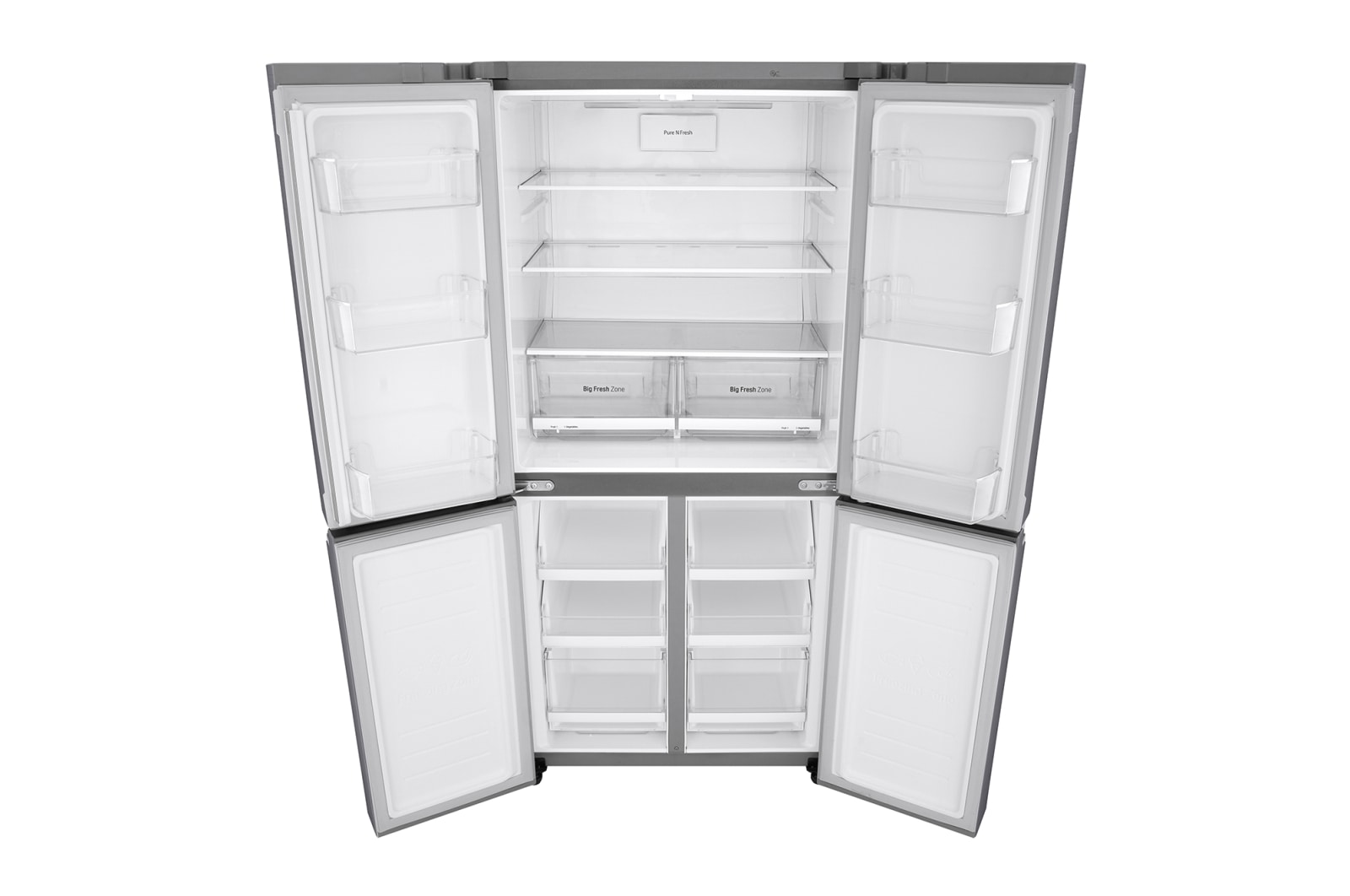 LG 530L Slim French Door Fridge in Stainless Steel , GF-B590PL