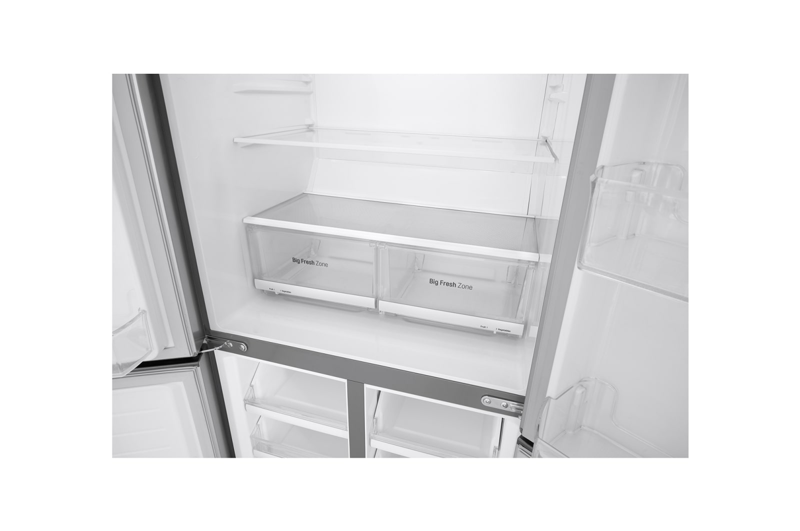 LG 530L Slim French Door Fridge in Stainless Steel , GF-B590PL