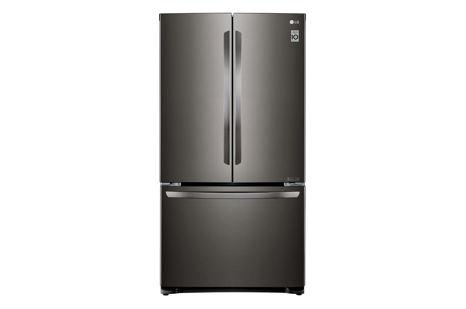 LG 620L French Door Fridge, in Black Stainless Steel, GF-B620BSL