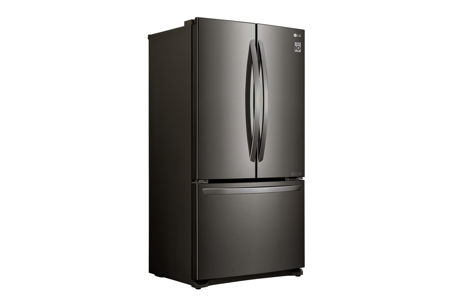 LG 620L French Door Fridge, in Black Stainless Steel, GF-B620BSL