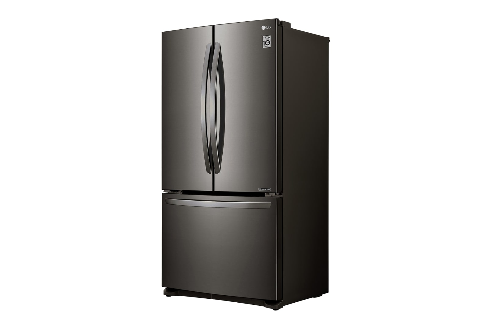 LG 620L French Door Fridge, in Black Stainless Steel, GF-B620BSL