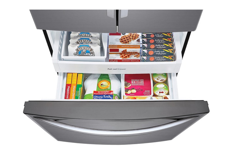 LG 613L Door-In-Door® French Door Fridge With Ice & Water Dispenser, GF-D613PL