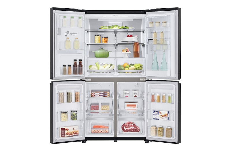 LG 637L French Door Fridge, with Door-In-Door®, in Matte Black Finish, GF-D706MBL