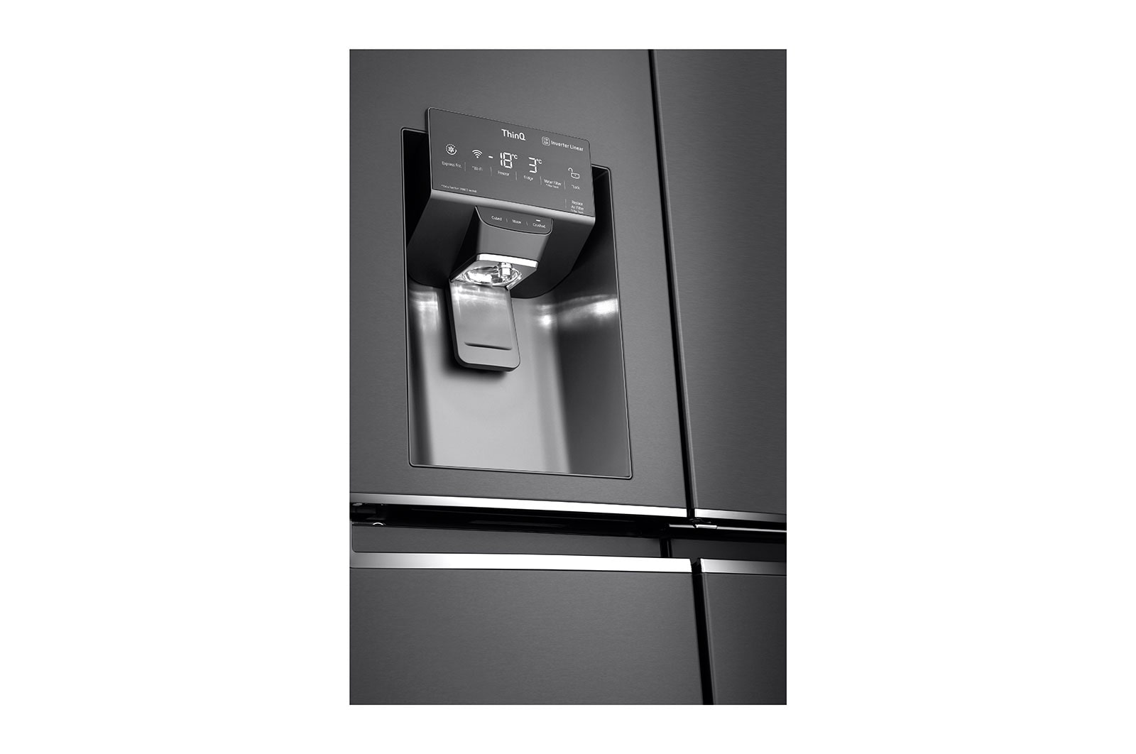 LG 637L French Door Fridge, with Door-In-Door®, in Matte Black Finish, GF-D706MBL