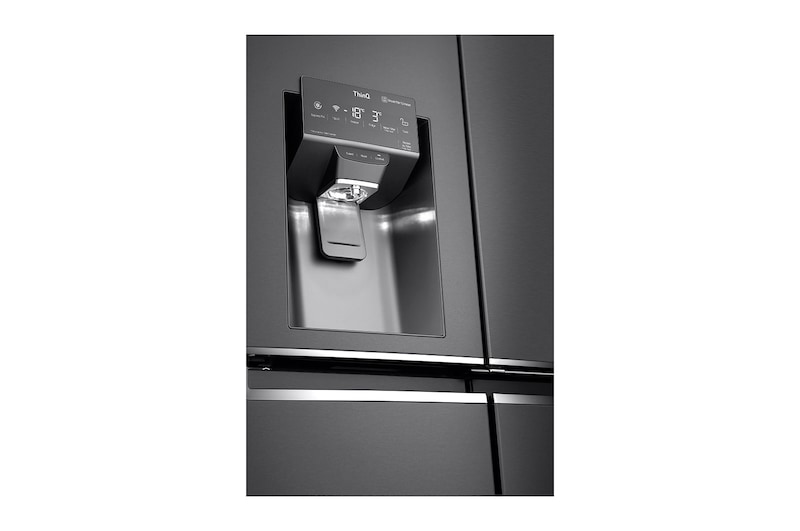 LG 637L French Door Fridge, with Door-In-Door®, in Matte Black Finish, GF-D706MBL