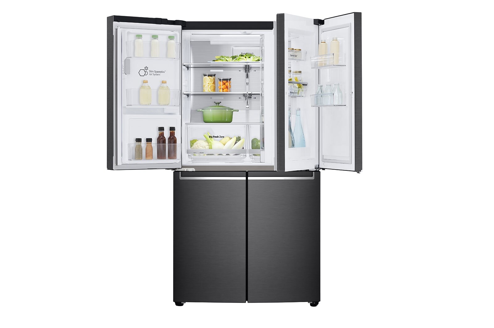 LG 637L French Door Fridge, with Door-In-Door®, in Matte Black Finish, GF-D706MBL