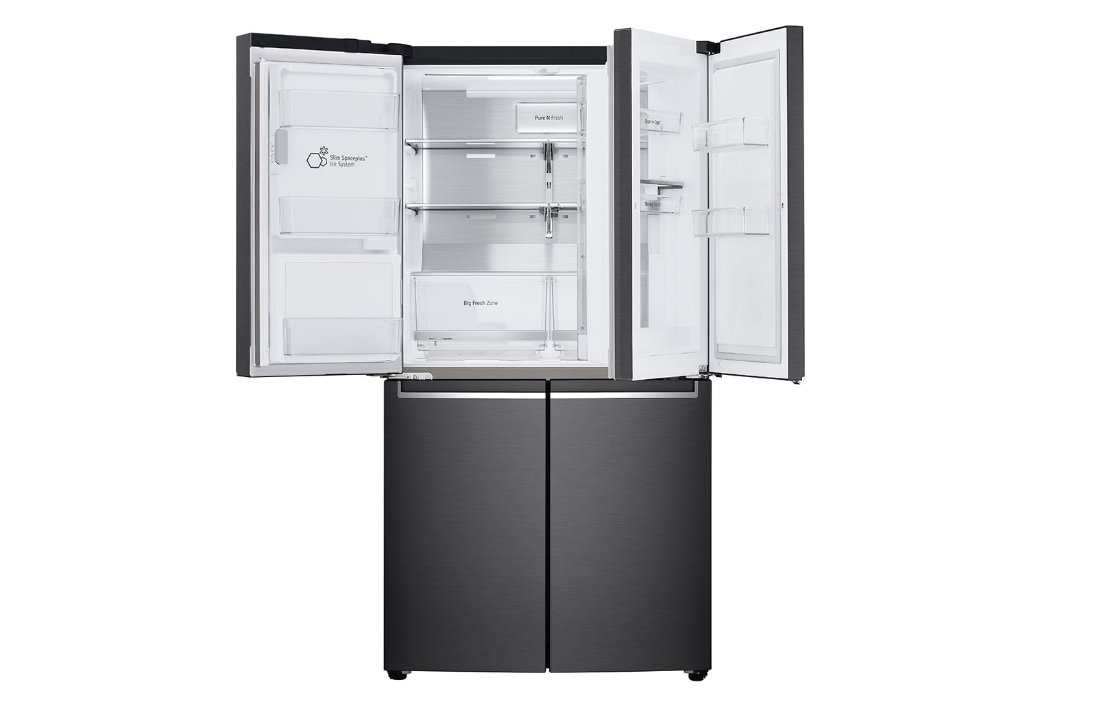 LG 637L French Door Fridge, with Door-In-Door®, in Matte Black Finish, GF-D706MBL