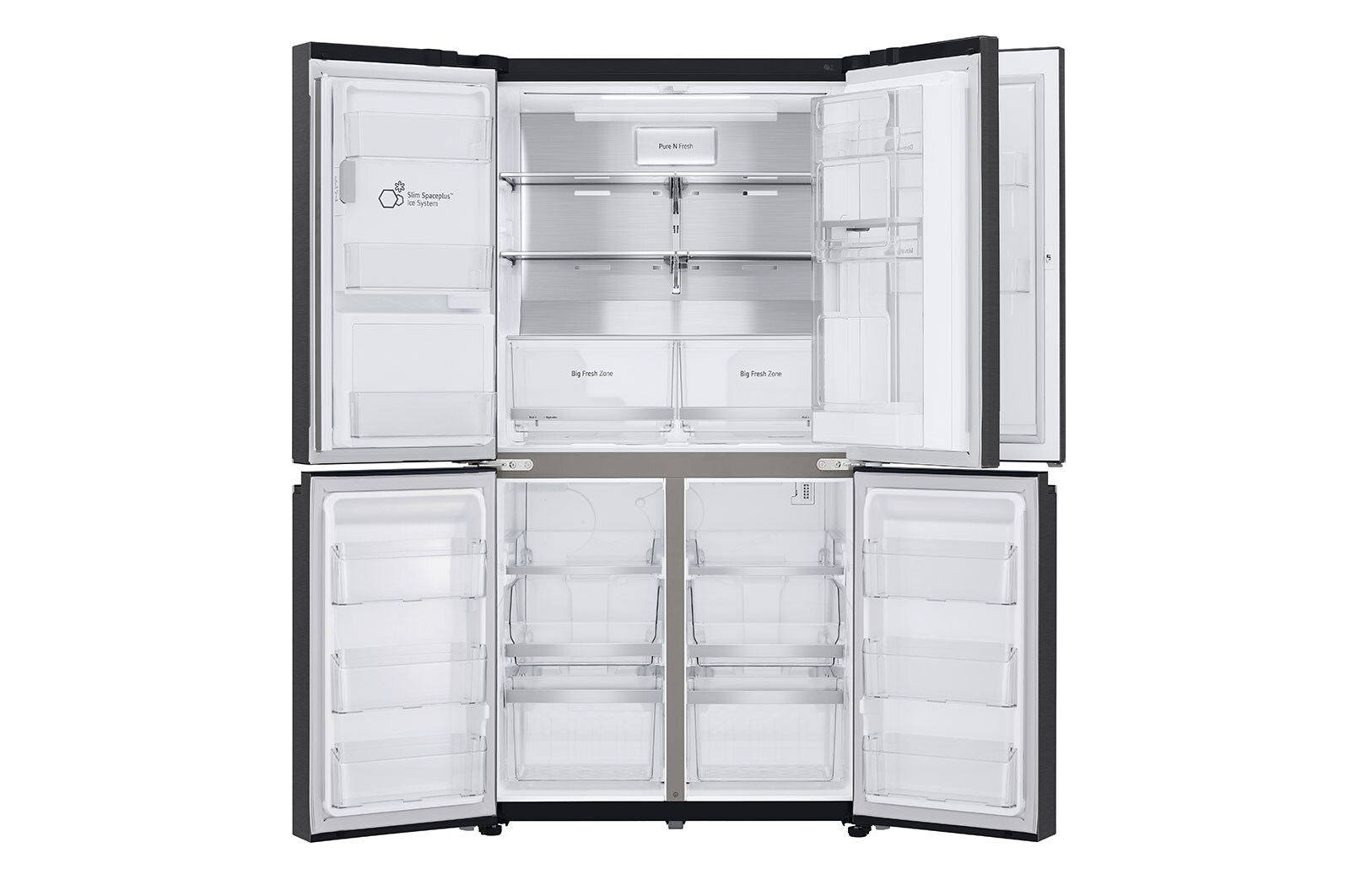 LG 637L French Door Fridge, with Door-In-Door®, in Matte Black Finish, GF-D706MBL