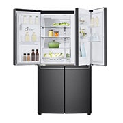 LG 637L French Door Fridge, with Door-In-Door®, in Matte Black Finish, GF-D706MBL