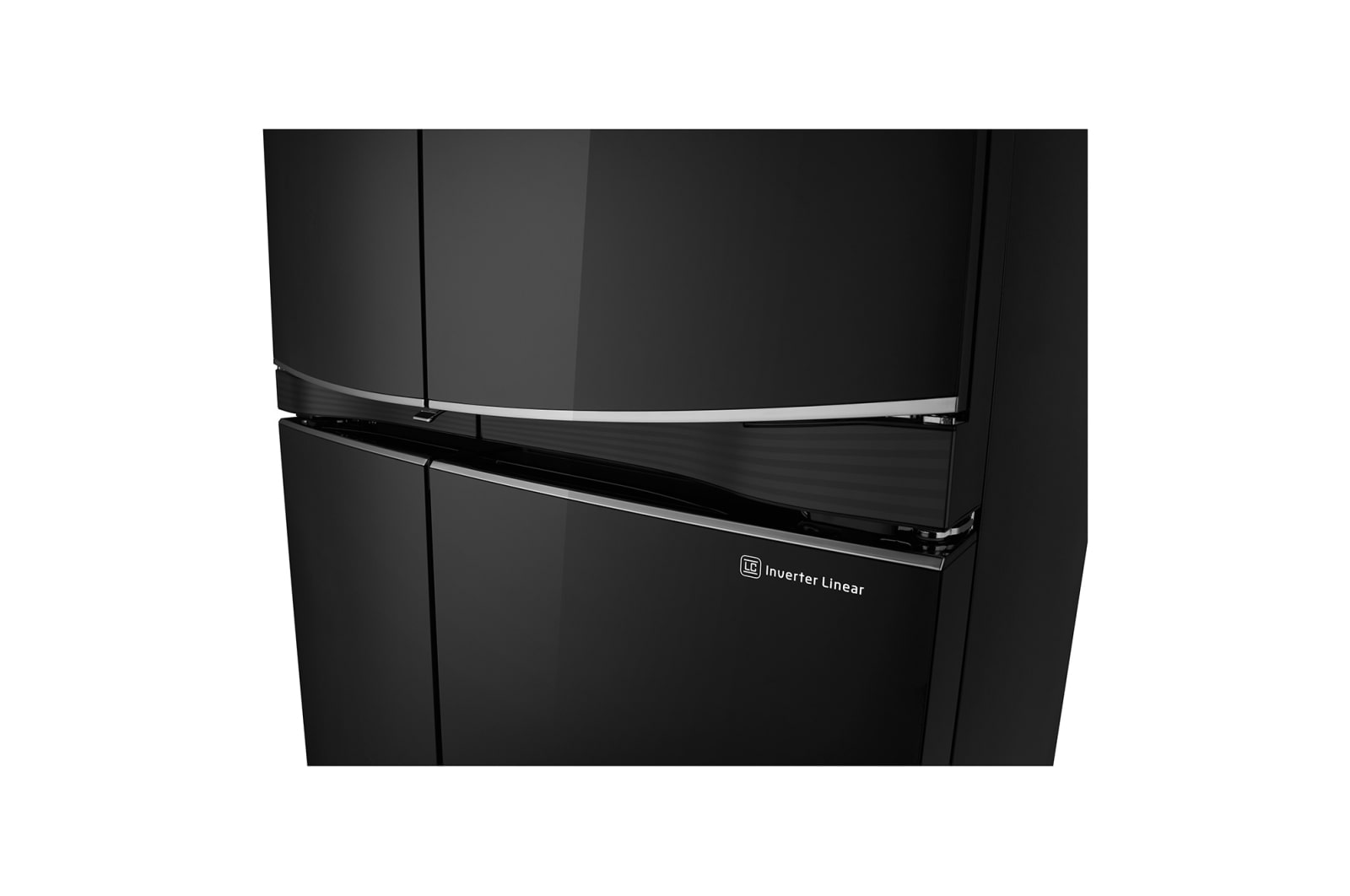 LG 725L French Door Fridge, with Dual Door-In-Door®, in Black Mirror Glass Finish, GF-D725BML