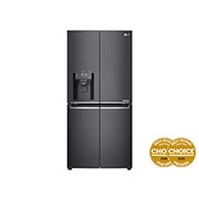 LG 506L Slim French Door Fridge with Ice & Water Dispenser , GF-L570MBL