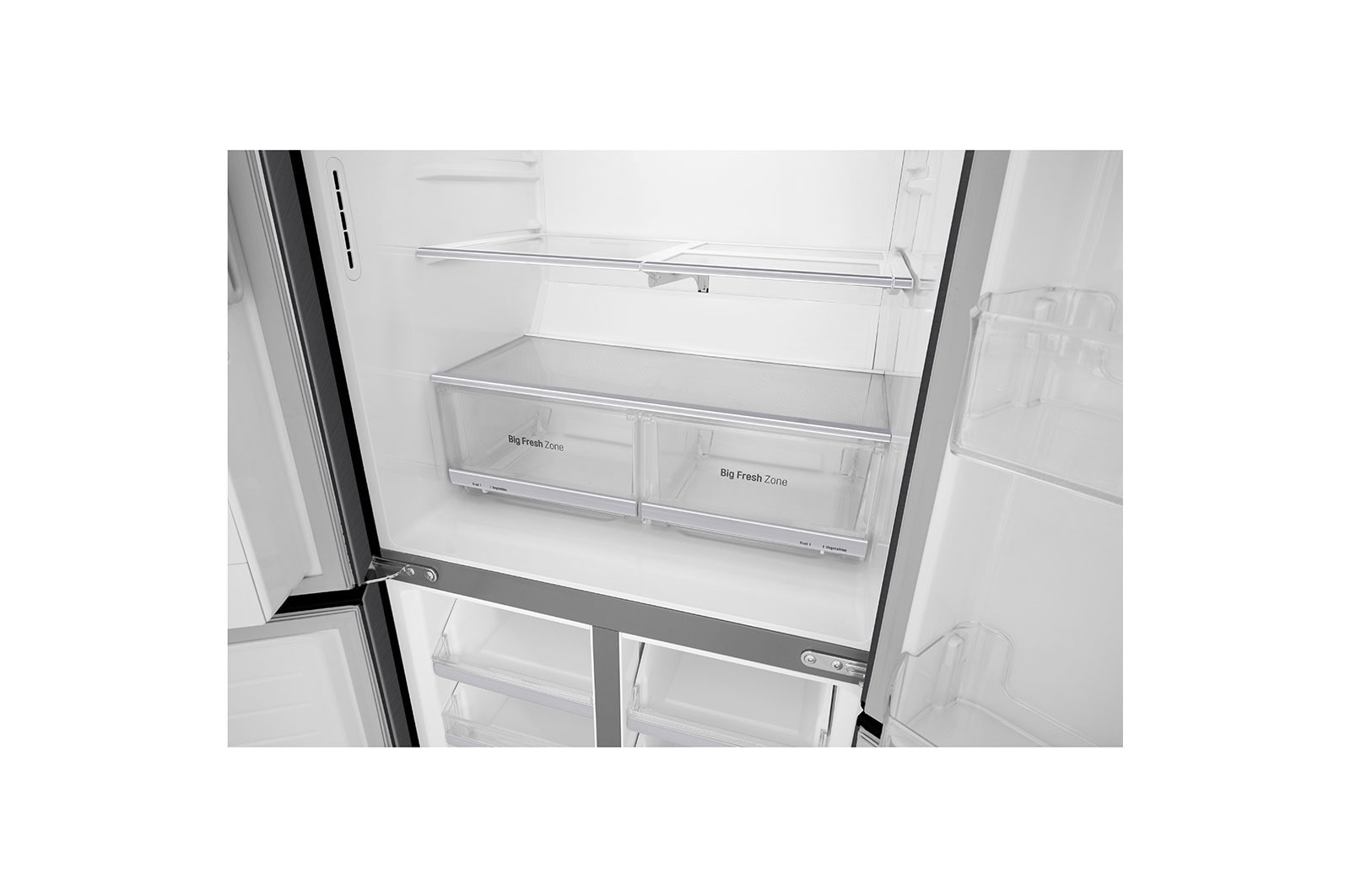 LG 506L Slim French Door Fridge with Ice & Water Dispenser , GF-L570MBL