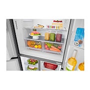 LG 506L Slim French Door Fridge with Ice & Water Dispenser , GF-L570MBL