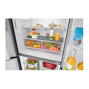 LG 506L Slim French Door Fridge with Ice & Water Dispenser , GF-L570MBL