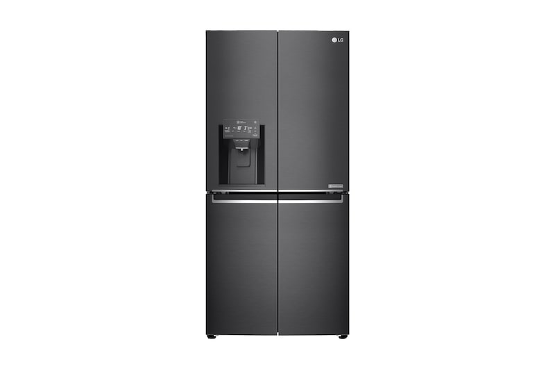 Front view of 506L Slim French Door Fridge - Ice & Water GF-L570MBL