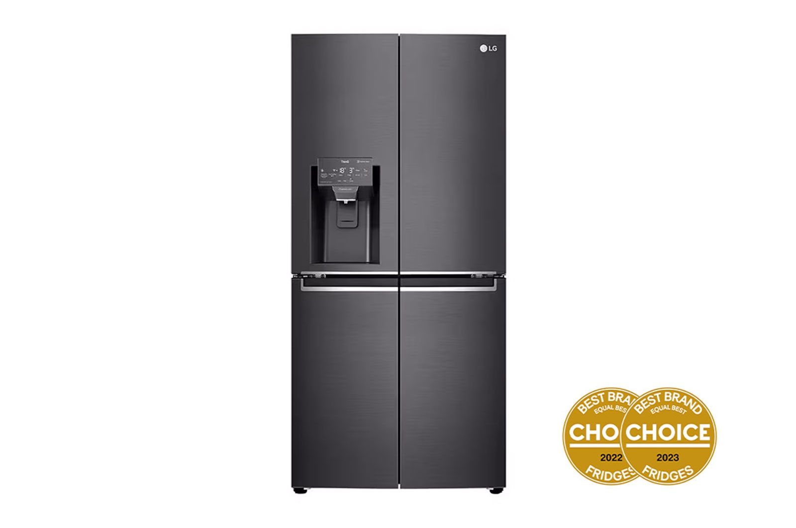 LG 506L Slim French Door Fridge - Ice & Water, GF-L570MBNL