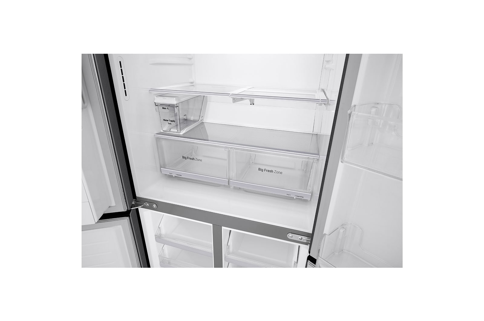 LG 506L Slim French Door Fridge - Ice & Water, GF-L570MBNL