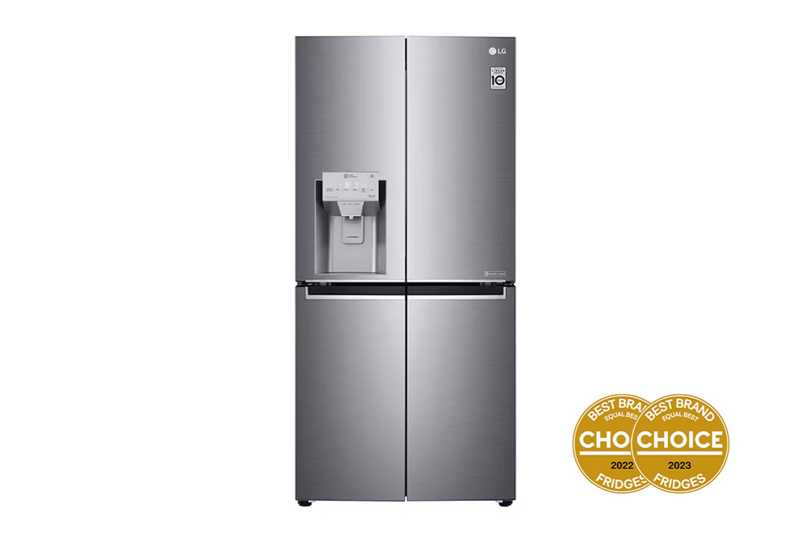 LG 506L Slim French Door Fridge - Ice & Water, GF-L570PL