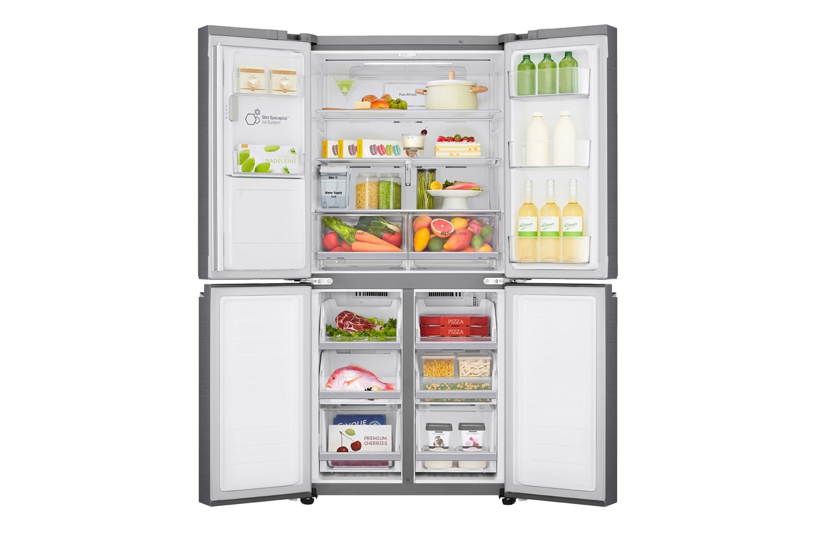 LG 506L Slim French Door Fridge - Non-Plumbed, GF-L570PNL