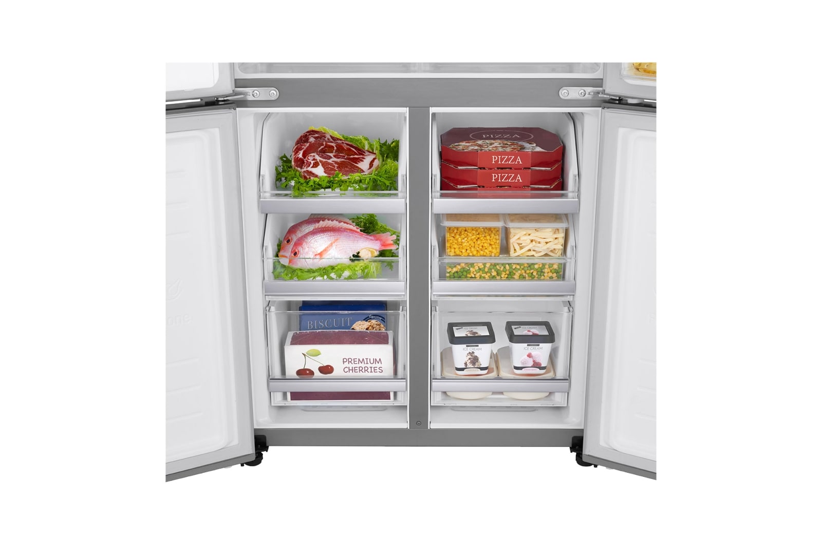 LG 506L Slim French Door Fridge - Non-Plumbed, GF-L570PNL