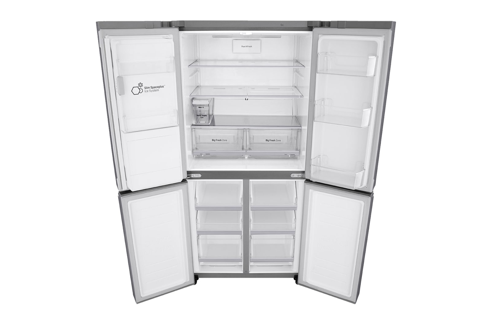 LG 506L Slim French Door Fridge - Non-Plumbed, GF-L570PNL