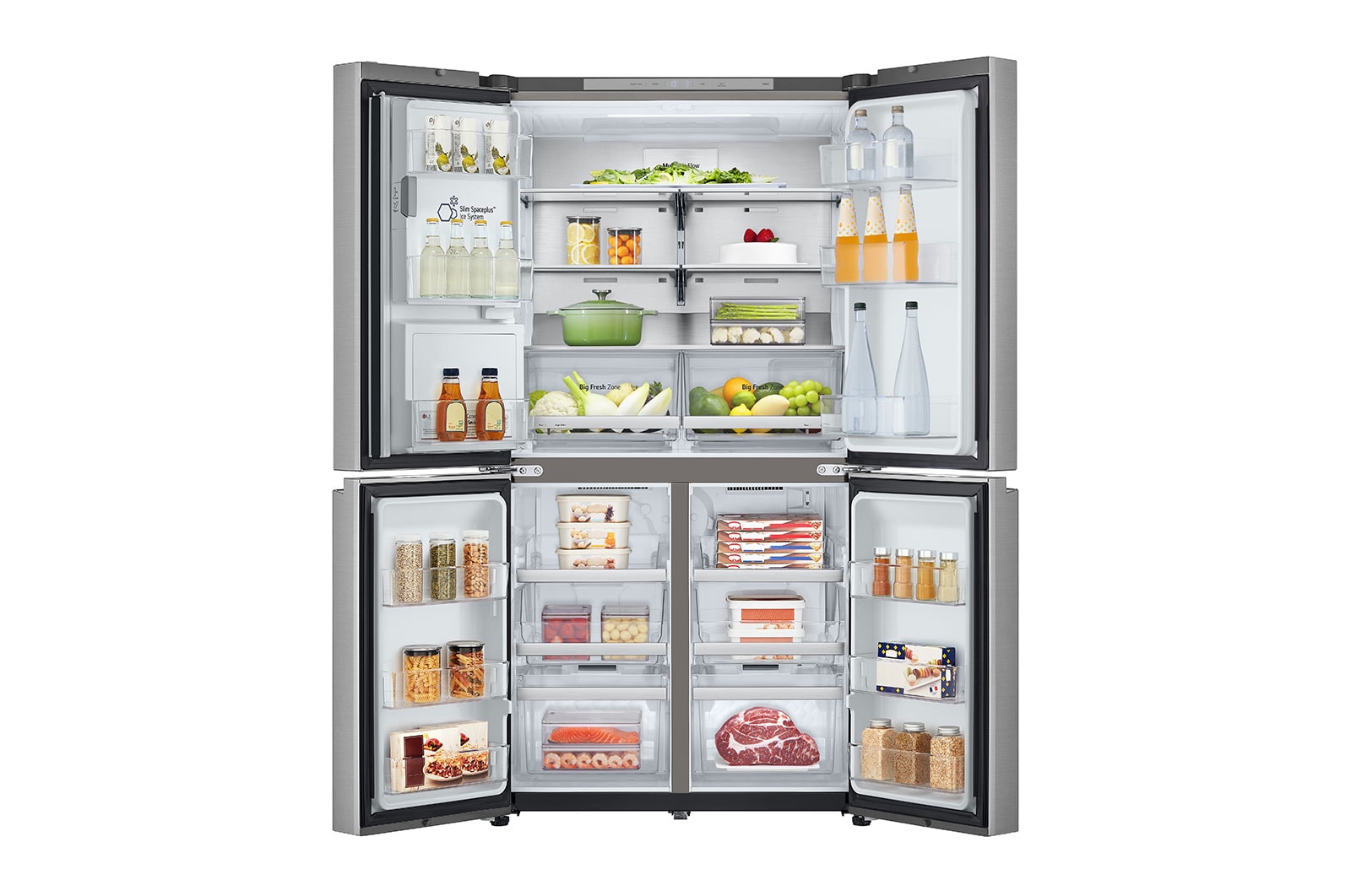 LG 637L French Door Fridge with Ice & Water Dispenser , GF-L700PL