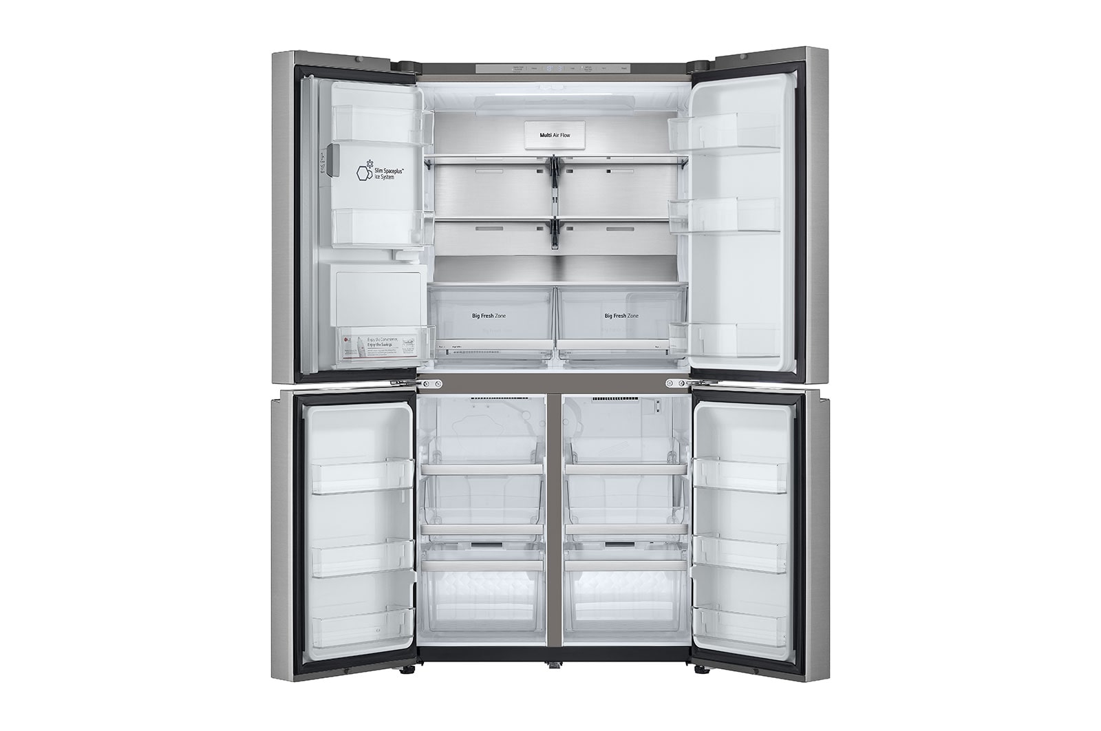 LG 637L French Door Fridge with Ice & Water Dispenser , GF-L700PL