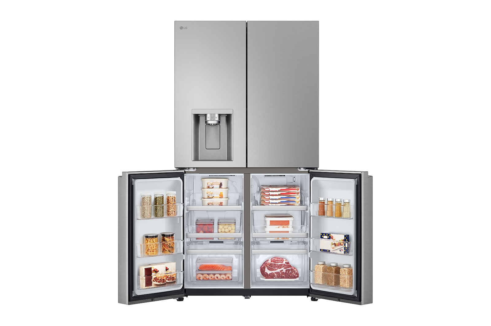 LG 637L French Door Fridge with Ice & Water Dispenser , GF-L700PL