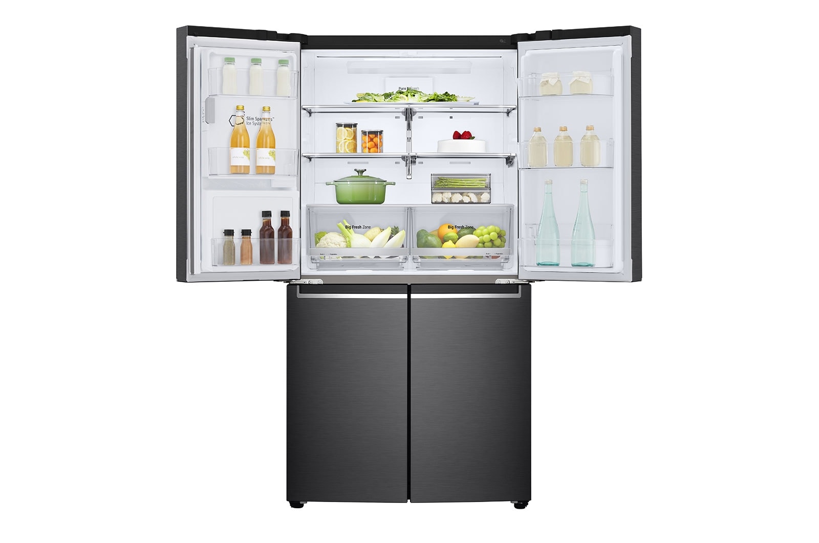 LG 637L French Door Fridge in Matte Black Finish, GF-L706MBL