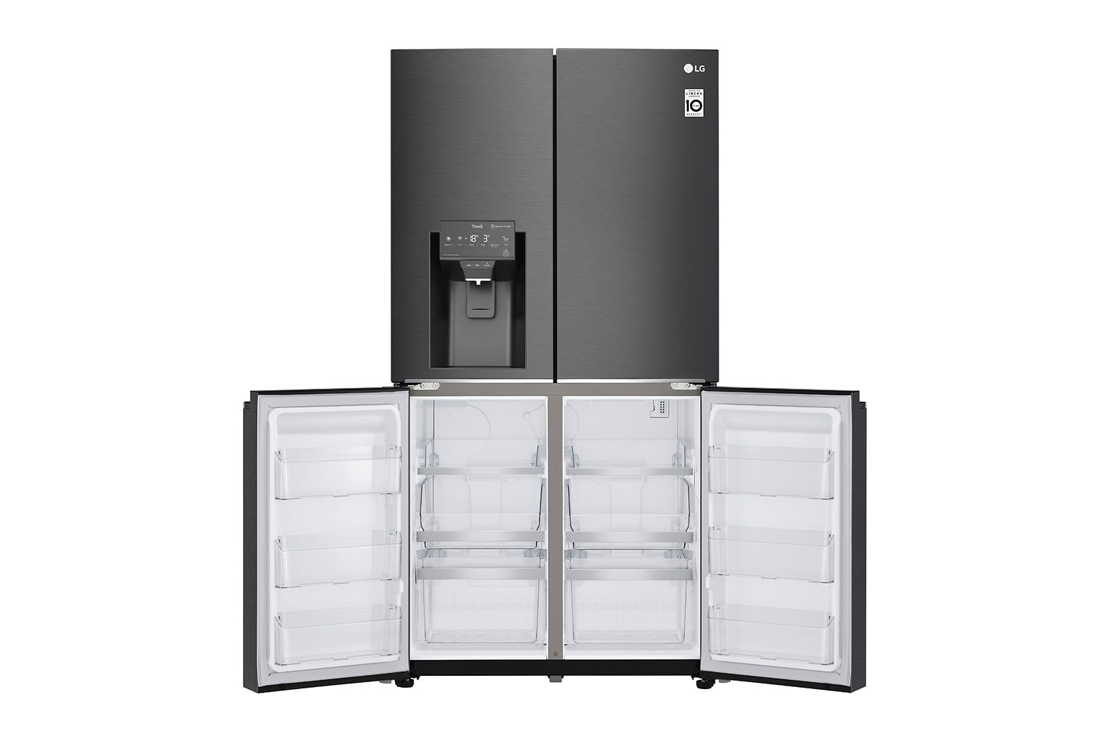 LG 637L French Door Fridge in Matte Black Finish, GF-L706MBL