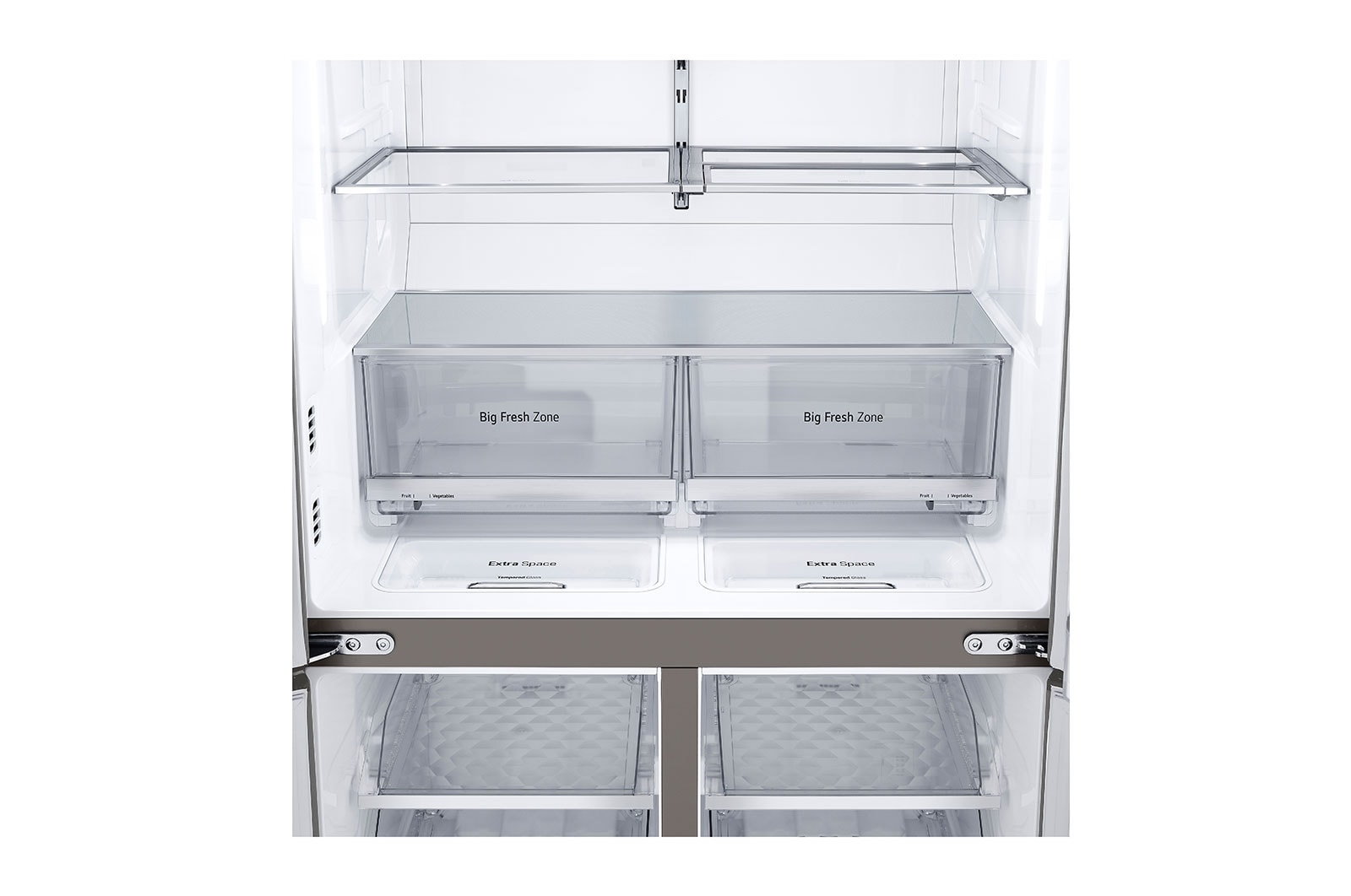 LG 637L French Door Fridge with Ice & Water Dispenser in Stainless Finish, GF-L706PL